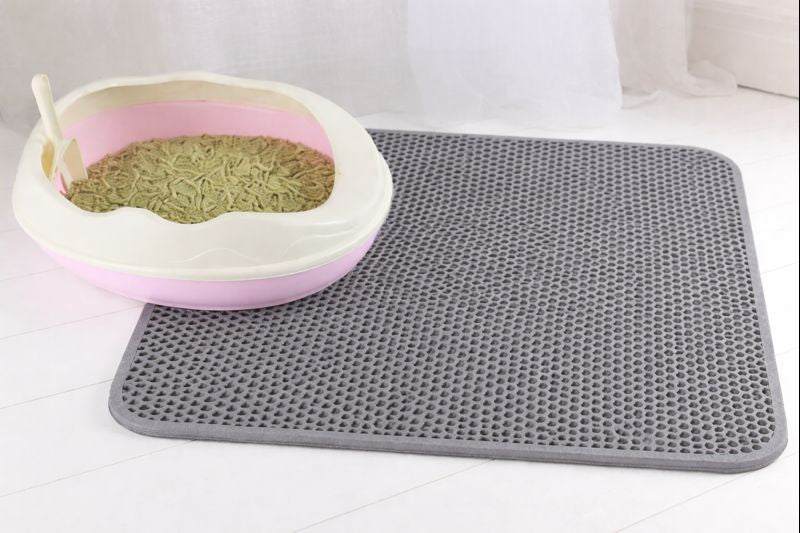 Cat / Dog Litter Mat, Double Layer Waterproof Mat, Non-Slip Sand Pad, Washable
