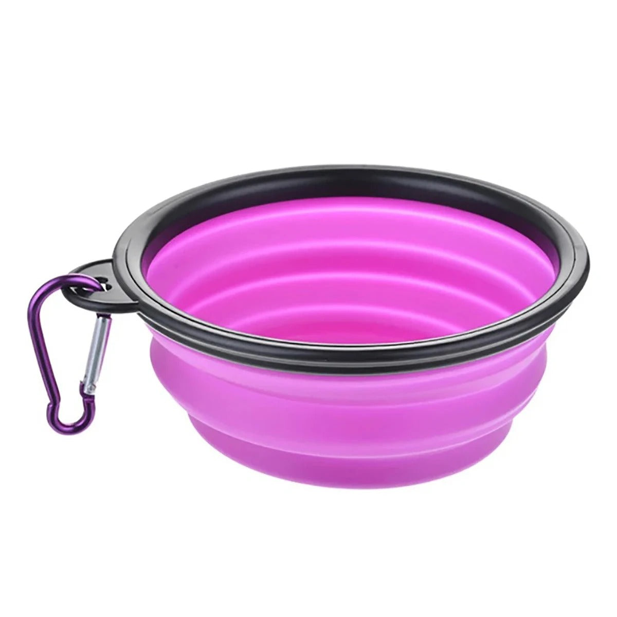 Portable Travel Pet Bowl Slow Feeder, Collapsible Dog Bowl, Foldable Expandable Cup Dish for Pet Cat Food Water Feeding